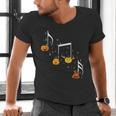 Music Note Pumpkin Fall Music Teacher Halloween Costume Men's V-Neck T-Shirt, gift for family, gift for coworker