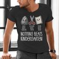 Nothing Beats Kindergarten Back To School Kid Teacher Men's V-Neck T-Shirt, gift for family, gift for coworker