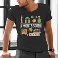 Novelty Montessori Studying Learning Schooling Teacher Love For Men Women Men's V-Neck T-Shirt, gift for family, gift for coworker