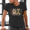 Occupational Therapy Fall Autumn Pumpkin Flower OTA Teacher Men's V-Neck T-Shirt, gift for family, gift for coworker
