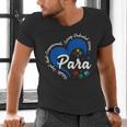 Para Heart Teacher Paraprofessional School Appreciation Men's V-Neck T-Shirt, gift for family, gift for coworker Para Heart Teacher Paraprofessional School Appreciation Men's V-Neck T-Shirt, gift for family, gift for coworker