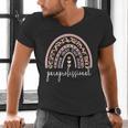 Paraprofessional Rainbow Para Teacher Parapro Men's V-Neck T-Shirt, gift for family, gift for coworker Paraprofessional Rainbow Para Teacher Parapro Men's V-Neck T-Shirt, gift for family, gift for coworker