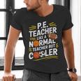 PE Coach PE Teacher Like Normal Teacher But Cooler Men's V-Neck T-Shirt, Pe Teacher Shirts, gift for family, gift for coworker PE Coach PE Teacher Like Normal Teacher But Cooler Men's V-Neck T-Shirt, Pe Teacher Shirts, gift for family, gift for coworker
