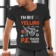 PE Teacher Voice PE Teacher School Fitness Class Men's V-Neck T-Shirt, Pe Teacher Shirts, gift for family, gift for coworker