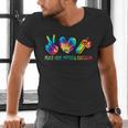 Peace Love Physical Education Tie Dye Sports PE Teacher Men's V-Neck T-Shirt, Pe Teacher Shirts, gift for family, gift for coworker