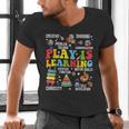 Play Is Learning Kindergarten Preschool Teacher Appreciation Men's V-Neck T-Shirt, gift for family, gift for coworker Play Is Learning Kindergarten Preschool Teacher Appreciation Men's V-Neck T-Shirt, gift for family, gift for coworker