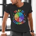 Play Is Learning Teacher Kindergarten For Men Women Kids Men's V-Neck T-Shirt, gift for family, gift for coworker Play Is Learning Teacher Kindergarten For Men Women Kids Men's V-Neck T-Shirt, gift for family, gift for coworker