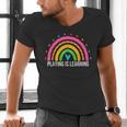 Playing Is Learning Early Childhood Education ECE Teacher Men's V-Neck T-Shirt, gift for family, gift for coworker Playing Is Learning Early Childhood Education ECE Teacher Men's V-Neck T-Shirt, gift for family, gift for coworker