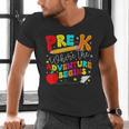 Pre-k Where The Adventure Begins First Day Of Prek Teacher Men's V-Neck T-Shirt, gift for family, gift for coworker