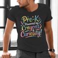 Pre-K Crayons & Curiosity Preschool Teachers Life Tie Dye Men's V-Neck T-Shirt, gift for family, gift for coworker Pre-K Crayons & Curiosity Preschool Teachers Life Tie Dye Men's V-Neck T-Shirt, gift for family, gift for coworker