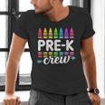 Pre-K Crew Teacher Team Squad Hello Back School Graduation Men's V-Neck T-Shirt, gift for family, gift for coworker Pre-K Crew Teacher Team Squad Hello Back School Graduation Men's V-Neck T-Shirt, gift for family, gift for coworker
