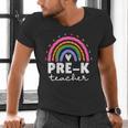 Pre-K Teacher Cute Pre Kindergarten For Teachers Rainbow For Men Women Kids Men's V-Neck T-Shirt, gift for family, gift for coworker Pre-K Teacher Cute Pre Kindergarten For Teachers Rainbow For Men Women Kids Men's V-Neck T-Shirt, gift for family, gift for coworker