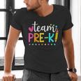 Pre-k Team Pencil Teacher Student Back To School Girls Men's V-Neck T-Shirt, gift for family, gift for coworker
