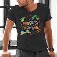 Progress Over Perfection Caterpillar Teacher Back To School Men's V-Neck T-Shirt, gift for family, gift for coworker Progress Over Perfection Caterpillar Teacher Back To School Men's V-Neck T-Shirt, gift for family, gift for coworker