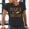 Progress Over Perfection Teacher Pencil Back-To-School Men's V-Neck T-Shirt, gift for family, gift for coworker Progress Over Perfection Teacher Pencil Back-To-School Men's V-Neck T-Shirt, gift for family, gift for coworker