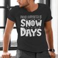 Proud Supporter Of Snow Days Teacher Christmas Men Women Men's V-Neck T-Shirt, gift for family, gift for coworker