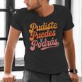 Pudiste Puedes Podras Maestra Spanish Teacher Men's V-Neck T-Shirt, gift for family, gift for coworker Pudiste Puedes Podras Maestra Spanish Teacher Men's V-Neck T-Shirt, gift for family, gift for coworker