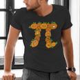 Pumpkin Pi Math Teacher Halloween Costume Geometry Men's V-Neck T-Shirt, gift for family, gift for coworker
