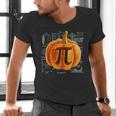 Pumpkin Pie Halloween Thanksgiving Math Teacher Pi Day Men's V-Neck T-Shirt, gift for family, gift for coworker