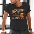 Pumpkin Spice Autumn Leaves IEPS Sped Teacher Fall Men's V-Neck T-Shirt, gift for family, gift for coworker