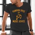 Pumpkin Spice And Music Advice Music Teacher Halloween Men's V-Neck T-Shirt, gift for family, gift for coworker Pumpkin Spice And Music Advice Music Teacher Halloween Men's V-Neck T-Shirt, gift for family, gift for coworker