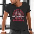 Rainbow Homeschool Mom Teacher I Go To School In My Pajamas Men's V-Neck T-Shirt, gift for family, gift for coworker Rainbow Homeschool Mom Teacher I Go To School In My Pajamas Men's V-Neck T-Shirt, gift for family, gift for coworker