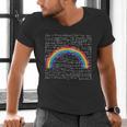 Rainbow Math Equation Teacher Nerd Retro LGBT Gay Pride Flag Men's V-Neck T-Shirt, gift for family, gift for coworker