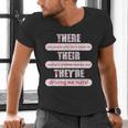 There Their They'Re Teacher English Grammar Police Men's V-Neck T-Shirt, English Teacher Shirts, gift for family, gift for coworker There Their They'Re Teacher English Grammar Police Men's V-Neck T-Shirt, English Teacher Shirts, gift for family, gift for coworker
