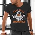 Read More Books Cute Ghost Reading Book Teacher Halloween Men's V-Neck T-Shirt, gift for family, gift for coworker
