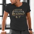 Reading 6–7 Teacher Librarian English Book Lover Quote Men's V-Neck T-Shirt, English Teacher Shirts, gift for family, gift for coworker