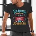 Reading Adventure Library Student Teacher Book Men's V-Neck T-Shirt, gift for family, gift for coworker