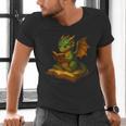 Reading Dragon Shirt For Bookish Teacher Librarian Bookworm Men's V-Neck T-Shirt, gift for family, gift for coworker Reading Dragon Shirt For Bookish Teacher Librarian Bookworm Men's V-Neck T-Shirt, gift for family, gift for coworker