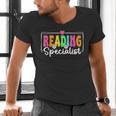 Reading Specialist Back To School Reading Teacher Men's V-Neck T-Shirt, gift for family, gift for coworker