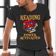 Reading Super Power Activated Superhero Teacher Or Student Men Women Girls Kids Men's V-Neck T-Shirt, Super Teacher Shirts, gift for family, gift for coworker