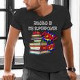 Reading Is My Super Power Superhero Best English Teacher Men's V-Neck T-Shirt, Super Teacher Shirts, English Teacher Shirts, gift for family, gift for coworker