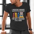 I Rescue Books Trapped In The Bookstore Book Teacher For Men Women Men's V-Neck T-Shirt, gift for family, gift for coworker I Rescue Books Trapped In The Bookstore Book Teacher For Men Women Men's V-Neck T-Shirt, gift for family, gift for coworker
