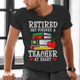 Retired But Forever a Teacher At Heart Teacher Retirement Men's V-Neck T-Shirt, gift for family, gift for coworker