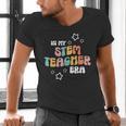 Retro Boho Math Science Professor In My STEM Teacher Era Men's V-Neck T-Shirt, Science Teacher Shirts, gift for family, gift for coworker