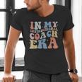 Retro Groovy In My Instructional Coach Era Teacher Men's V-Neck T-Shirt, Groovy Teacher Shirts, gift for family, gift for coworker