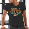 Retro Kickin It 3rd Grade Style Teacher Back To School Men Women Men's V-Neck T-Shirt, gift for family, gift for coworker Retro Kickin It 3rd Grade Style Teacher Back To School Men Women Men's V-Neck T-Shirt, gift for family, gift for coworker