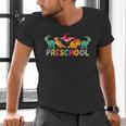 Retro Preschool Cute Dinosaur Preschool Teacher Kids Boys Men's V-Neck T-Shirt, gift for family, gift for coworker Retro Preschool Cute Dinosaur Preschool Teacher Kids Boys Men's V-Neck T-Shirt, gift for family, gift for coworker
