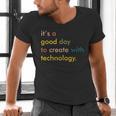Retro Technology Teacher Shirt Tech Teacher Men's V-Neck T-Shirt, gift for family, gift for coworker Retro Technology Teacher Shirt Tech Teacher Men's V-Neck T-Shirt, gift for family, gift for coworker