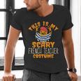This Is My Scary French Teacher Costume Halloween Men's V-Neck T-Shirt, gift for family, gift for coworker This Is My Scary French Teacher Costume Halloween Men's V-Neck T-Shirt, gift for family, gift for coworker