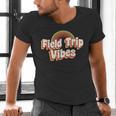 School Bus Trip Vibes Students Teachers Students Field Trip For Men Women Kids Men's V-Neck T-Shirt, gift for family, gift for coworker