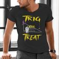 School Math Teacher Halloween 2022 Trig Or Treat Shirt Men's V-Neck T-Shirt, gift for family, gift for coworker