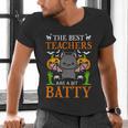 School Teacher A Bit Batty Teaching Bat Halloween Costume Men's V-Neck T-Shirt, gift for family, gift for coworker School Teacher A Bit Batty Teaching Bat Halloween Costume Men's V-Neck T-Shirt, gift for family, gift for coworker