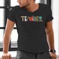 School Teacher Men And Women Back To School Teachers Men's V-Neck T-Shirt, gift for family, gift for coworker