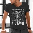 Schrodinger's Cat Dead And Alive Physics Teacher Men's V-Neck T-Shirt, gift for family, gift for coworker Schrodinger's Cat Dead And Alive Physics Teacher Men's V-Neck T-Shirt, gift for family, gift for coworker