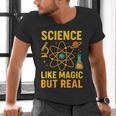 Science Like Magic But Real Nerdy Teacher Men's V-Neck T-Shirt, Science Teacher Shirts, gift for family, gift for coworker