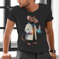 Science Rat Lab Science Scientist Mouse Teacher Chemistry Men's V-Neck T-Shirt, Science Teacher Shirts, gift for family, gift for coworker